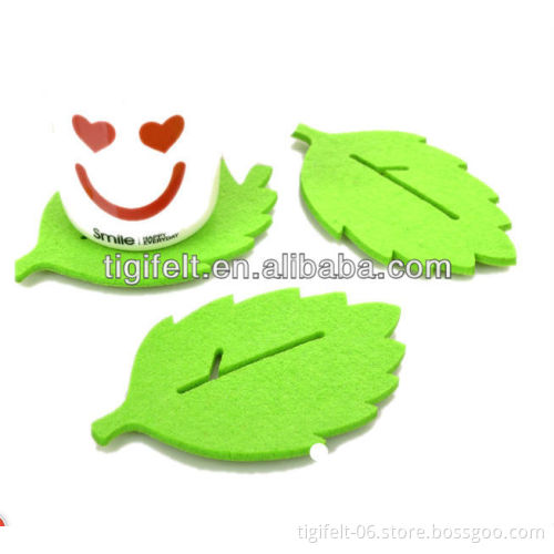 Leaves Felt Coasters with 5mm Thickness